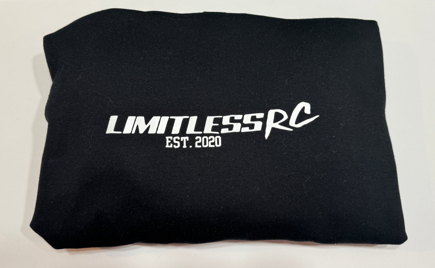 Limitless RC American Flag Hoodie β White on Black